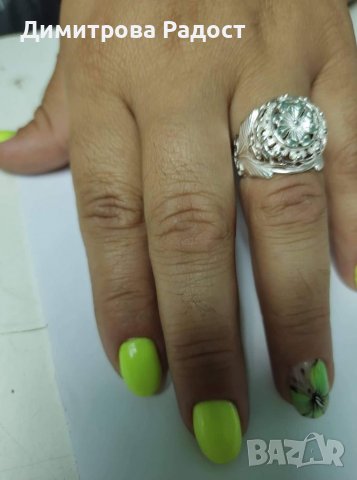 Дамски сребърен пръстен.Класика ретро тип Перла в короната. Състояние ново. , снимка 2 - Пръстени - 37173964