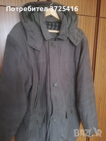 Зимно елегантно яке, ново,  със сваляща се подплата и качулка, снимка 2 - Якета - 42178556