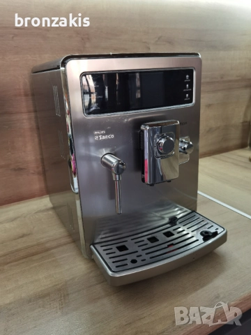 Saeco Xelsis inoks  - внос от Австрия ,  на малко продукти , пълен комплект и консумативи., снимка 2 - Кафемашини - 52527805