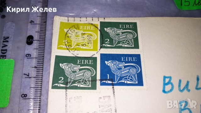 СТАР ПОЩЕНСКИ ПЛИК в КОЛЕКЦИОНЕРСКО СЪСТОЯНИЕ НЕОТВАРЯН с 4 ПОЩЕНСКИ МАРКИ - ЕЙРЕ и ПЕЧАТИ 23708, снимка 6 - Филателия - 38685368