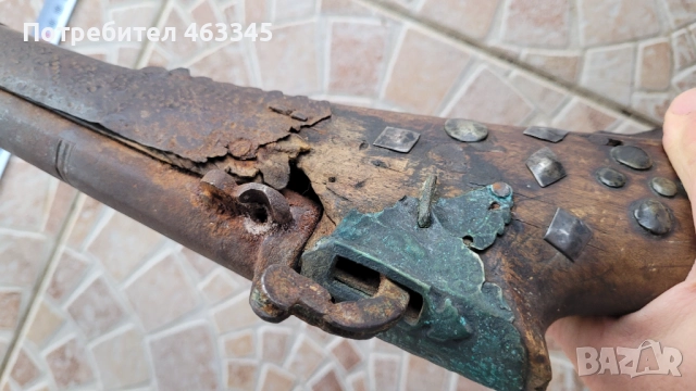 Пушка, кремъклийка, шишане, бойлия, фитилна пушка, снимка 12 - Антикварни и старинни предмети - 52866722