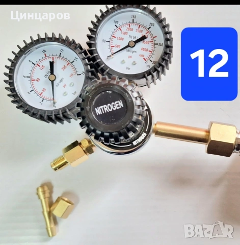 Азот от 10 до 150 Bar редуцир-вентили, редуктори, регулатори , снимка 13 - Други инструменти - 53534404