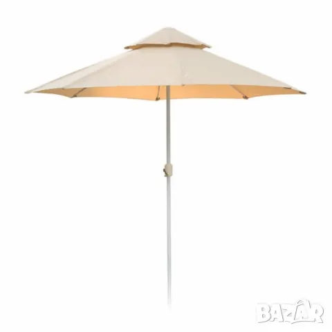 Плажен чадър Кафяв – 220см/270см диаметър NS 3906/NS 3907