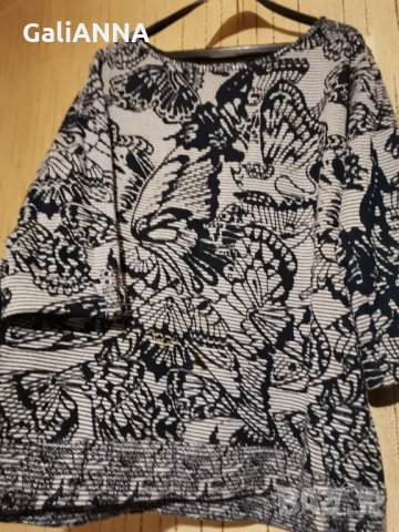 СТРАХОТНА ЕФЕКТНА БЛУЗА РАЗМЕР 2XL, снимка 3 - Блузи с дълъг ръкав и пуловери - 35374199