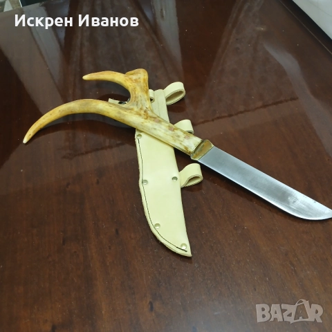 Нож с Еленор Рог, снимка 2 - Антикварни и старинни предмети - 52447002