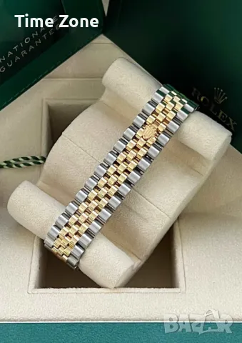 Rolex Datejust 36mm Two-Tone Yellow Gold Green Dial Diamond Automatic Дамски Различни Варианти, снимка 7 - Дамски - 48183096