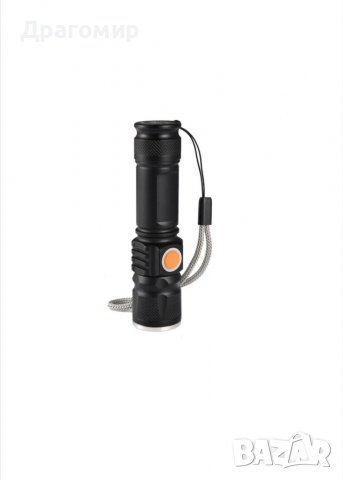Фенер с USB зареждане LED Диоден, снимка 2 - Друга електроника - 37809243
