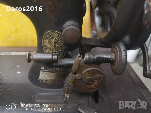 Стара шевна машина Singer , снимка 4 - Антикварни и старинни предмети - 27779443