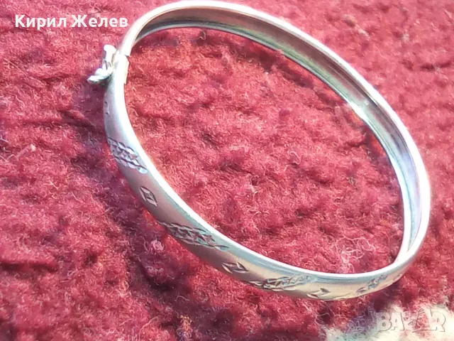 Стара СТИЛНО РЪЧНО ОРНАМЕНТИРАНА РЕТРО АРТ СРЕБЪРНА ГРИВНА СРЕБРО 925 МАЙСТОРСКА ИЗРАБОТКА 49296, снимка 15 - Антикварни и старинни предмети - 48492997