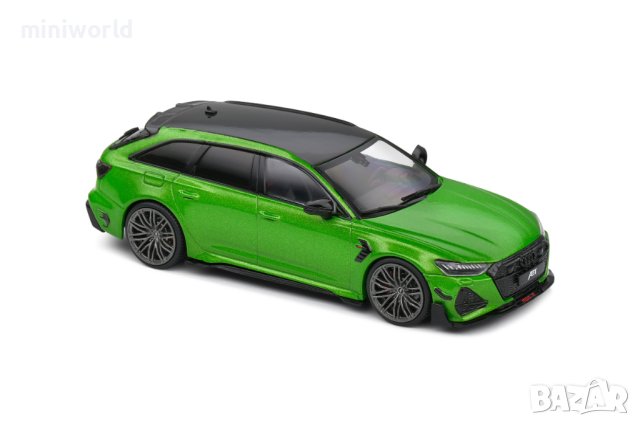 Audi Abt RS6-R Avant Kombi 2022 - мащаб 1:43 на Solido моделът е нов в PVC дисплей-кейс, снимка 7 - Колекции - 42727119