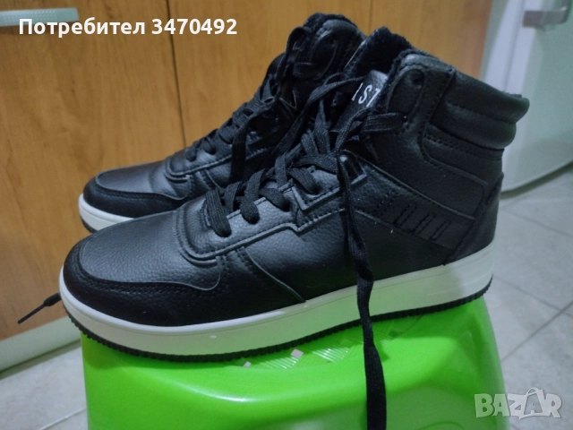 Спортни черни дамски обувки , снимка 2 - Дамски ежедневни обувки - 51937541