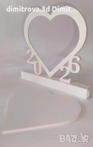 Рамка за снимка – сърце | 3D принт, снимка 2 - Други - 53161186