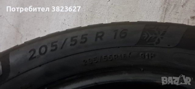 2 всесезонни гуми Мишелин 205 55 16 като нови, снимка 4 - Гуми и джанти - 52545984