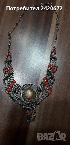 Старинно  колие филигран с икона, снимка 2 - Други ценни предмети - 38952148