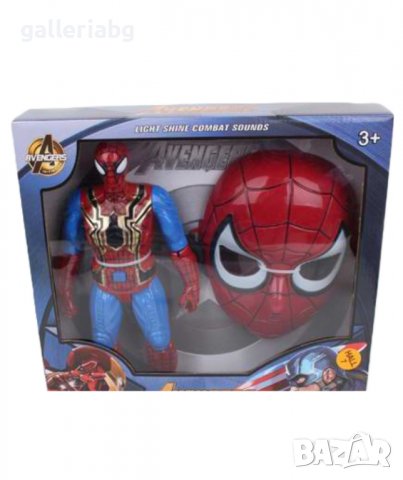 Комплект фигурка и маска на СпайдърМен (SpiderMan), снимка 3 - Фигурки - 39927722