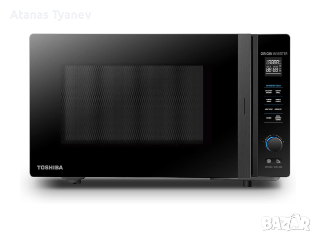 Микровълнова печка фурна Toshiba MV-TC25T(BK) инверторна 25L 4в1 2100W, снимка 2 - Микровълнови - 44895038