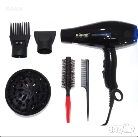 Сешоар SONAR SN- 7720 ; 2300W с аксесоари, снимка 2 - Продукти за коса - 43474195