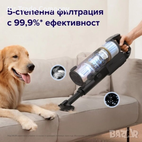 Вертикална прахосмукачка Levoit LVAC-200, черна, снимка 5 - Прахосмукачки - 51848941