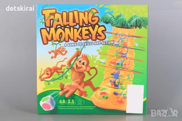 Игра падащи Маймунки, снимка 2 - Образователни игри - 47599566