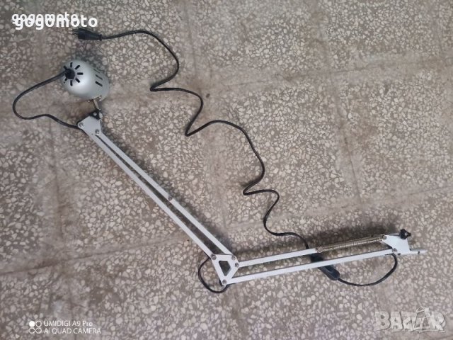 Работна Лампа шарнирна, подвижна, Настолна лампа,за бюро,маса,тезгях,струг,, снимка 13 - Други инструменти - 36369776