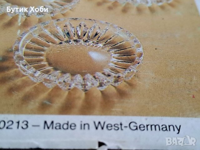 Комплект кристални чинийки West Germany, снимка 8 - Антикварни и старинни предмети - 38518439