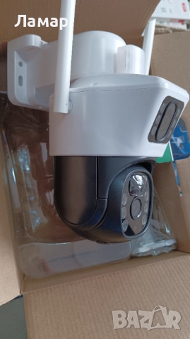 Двойна Соларна безжична водоустойчива камера WIFI 10MP LED осветяване, снимка 4 - IP камери - 51893159