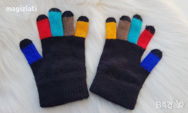 Детски ръкавици с пръсти 6-10 години, снимка 4 - Шапки, шалове и ръкавици - 39165947