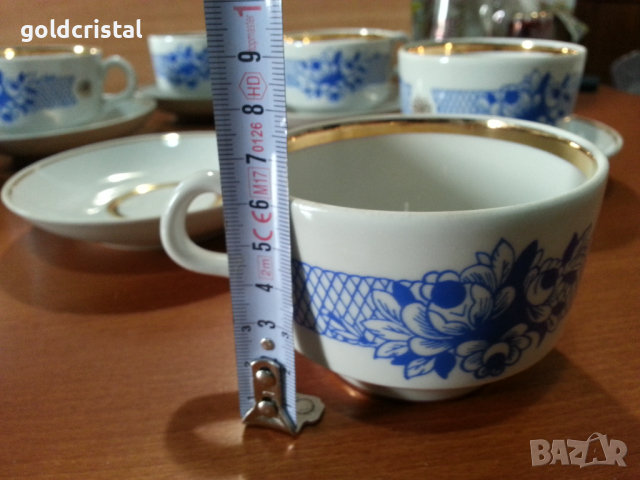 стар руски порцелан чаши за чай, снимка 5 - Антикварни и старинни предмети - 44927668