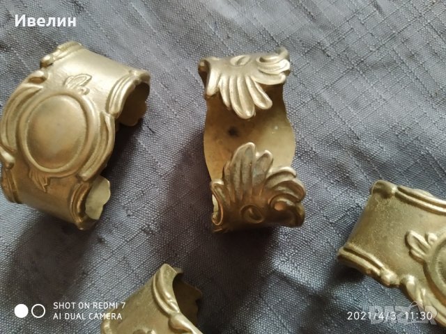 комплект салфетници арт деко, снимка 5 - Антикварни и старинни предмети - 32407093