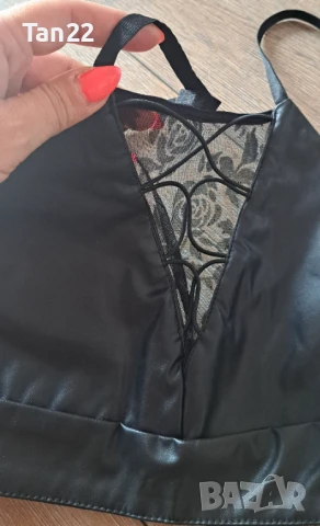 Дамско кожено бюстие, снимка 4 - Корсети, бюстиета, топове - 51237682