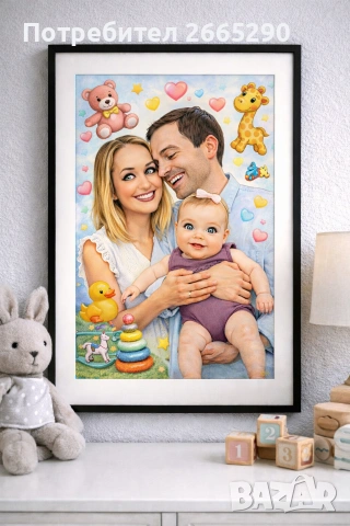 Карикатура в рамка – Персонален подарък с характер!, снимка 2 - Декорация за дома - 53380260
