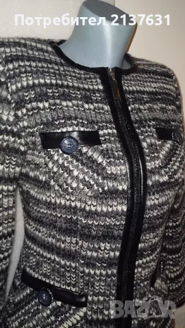 ДАМСКО ПАЛТО  KENSOL - 100 % ВЪЛНА  - Размер  44, снимка 2 - Палта, манта - 48671923