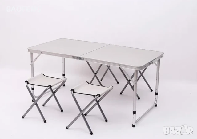 !!! Промоция Нови Компект Сгъваема Маса и 4 Стола Malatec от алуминии ULTRA от вносител , снимка 13 - Градински мебели, декорация  - 50481241