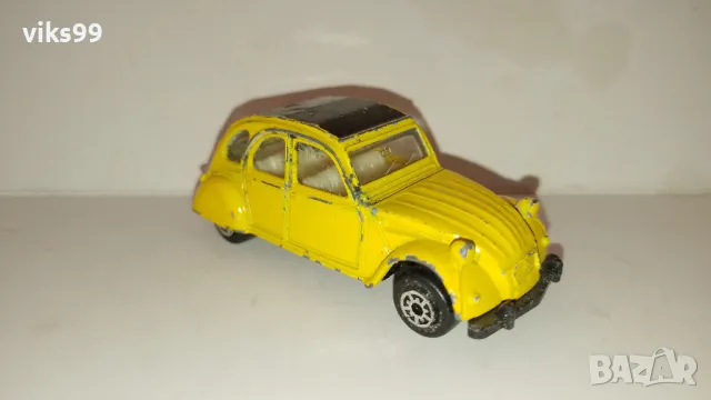 Метална количка Citroen 2CV MC Toy - Мащаб 1:60, снимка 5 - Колекции - 49165301