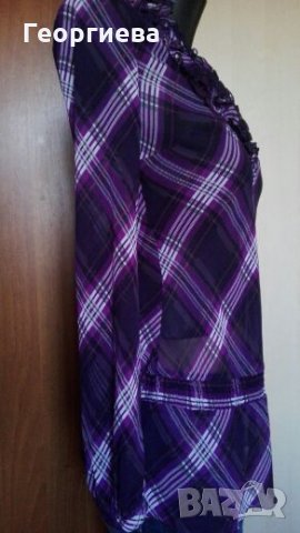 Ефирна лилава туника Esprit👗🍀S, M👗🍀 арт.115, снимка 4 - Туники - 27556522