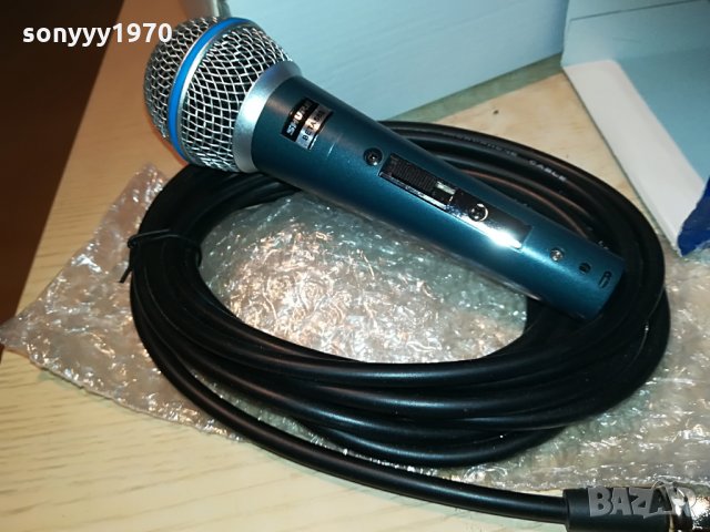 PROFI-shure beta 58s mic-пълен комплект-вокален микрофон, снимка 8 - Микрофони - 26569590