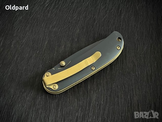 Колекционерски сгъваем джобен нож PUMA TEC Einhandmesser Golden Logo (302409), снимка 5 - Ножове - 43020171