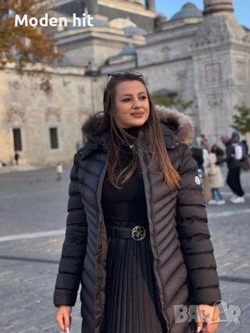 MONCLER дамско дълго зимно яке висок клас реплика, снимка 2 - Якета - 52267428