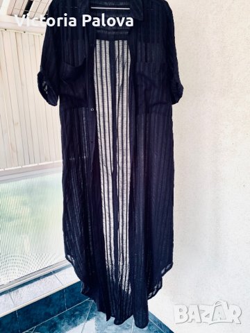 Дълга рокля-риза-наметало NEUW, снимка 1 - Рокли - 37956861