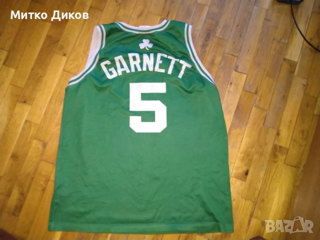 KEVIN GARNET #5 BOSTON CELTICS НБА баскетболна тениска винтидж 90 год.маркова на Champion размер Л, снимка 9 - Футбол - 51554425