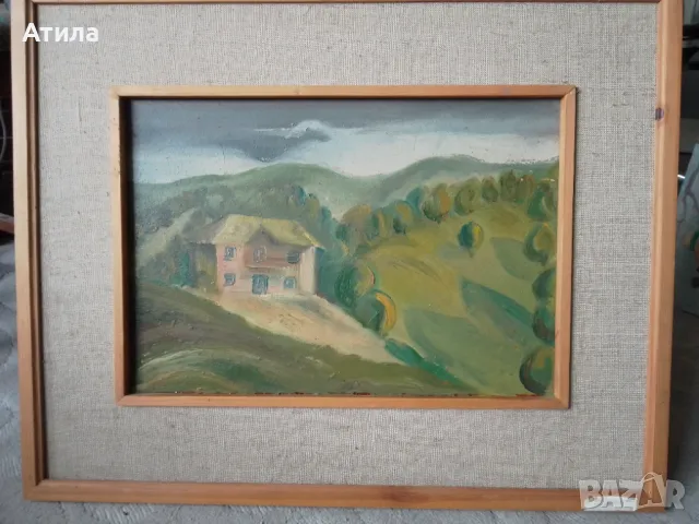 картина масло на фазер 63/50 см Амбарица