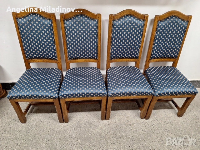 Луксозни столове за трапезария к - т 4 броя , снимка 2 - Столове - 51619356
