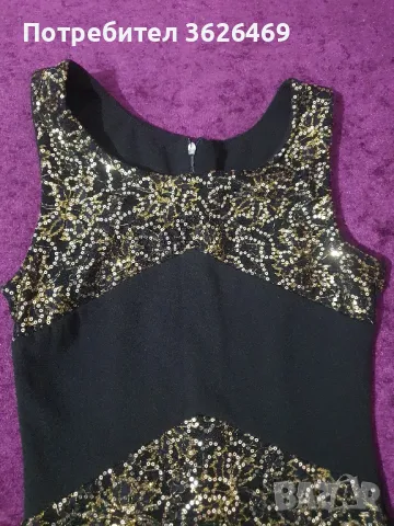 Рокля с пайети , снимка 4 - Рокли - 48628049