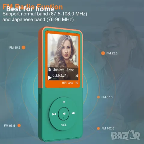 MP3 плейър Vorstik, снимка 5 - MP3 и MP4 плеъри - 47327304