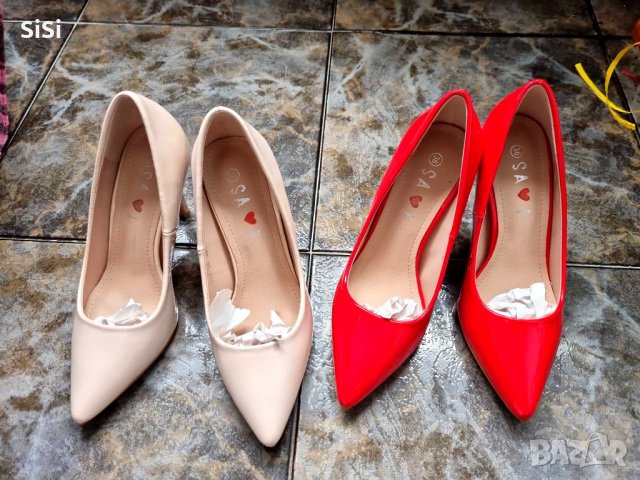 Лак 2 цвята,кожена стелка номер 36 нови, снимка 4 - Дамски елегантни обувки - 36986602