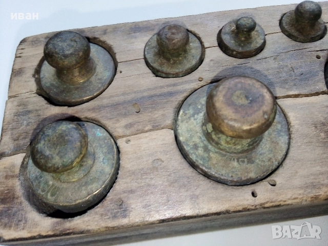 Комплект много стари теглилки / грамове, снимка 5 - Антикварни и старинни предмети - 52886723