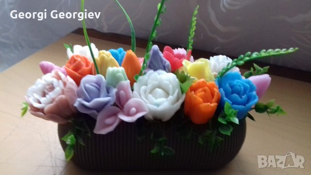 цветя от сапун