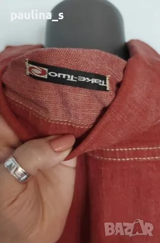 Два броя / Червено Дънково яке / Уникален Деним "Brooklin" и " Take two" / червено дънково яке , снимка 14 - Якета - 40689875