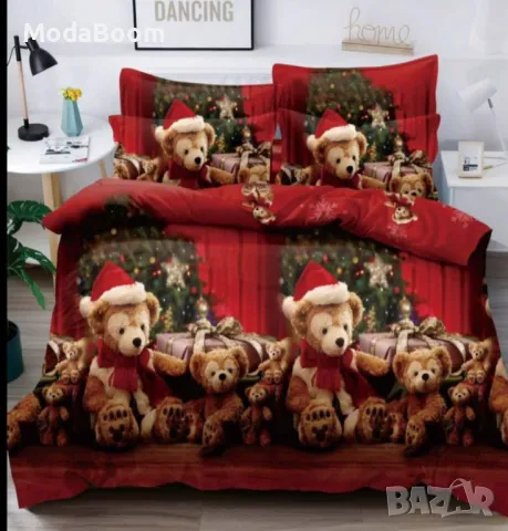 Коледни дамски спални комплекти , снимка 4 - Спално бельо - 48179582