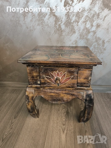 Нощни шкафчета -ръчно изрисувани , снимка 2 - Шкафове - 53256132